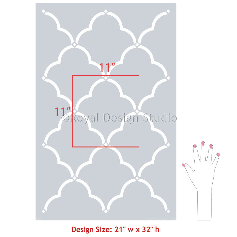 Selena Trellis Wall Stencil - Reusable DIY Painting Template for Home Decor, Nursery, Bedroom & Living Room Accent Walls | Perfect for Wall Art, Murals and Creative Interior Design Projects