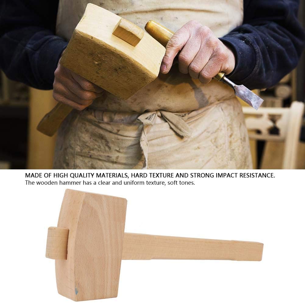 Professional Ergonomic Woodworking Hammer - Heavy Duty Carpenter Hammer with Soft Tones & Strong Impact Resistance for Wood Chiseling, Carving & Fine Woodworking | Perfect for Cabinet Making, Furniture Repair & DIY Wood Projects
