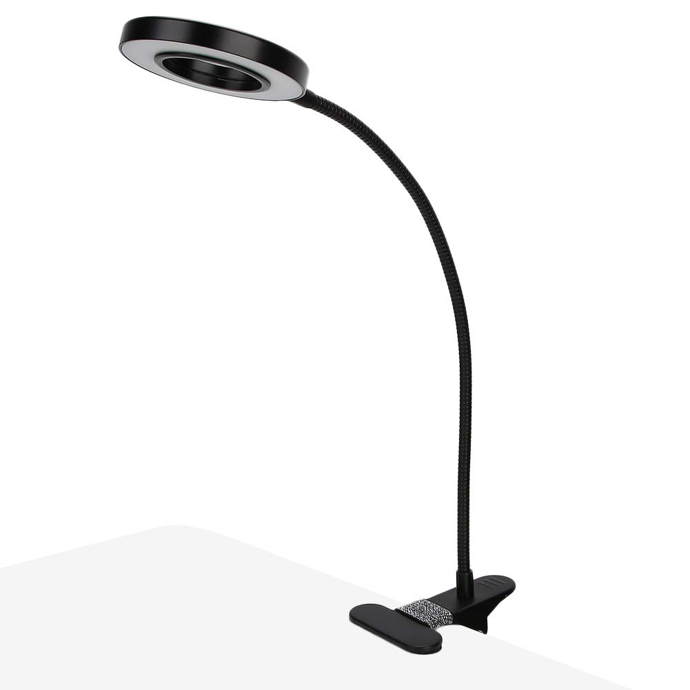 10-Level Adjustable LED Desk Lamp with Clip - Eye Protection Reading Light for Eyelash Extensions, Tattoo & Manicure | Perfect for Home Office, Study & Beauty Salon Use