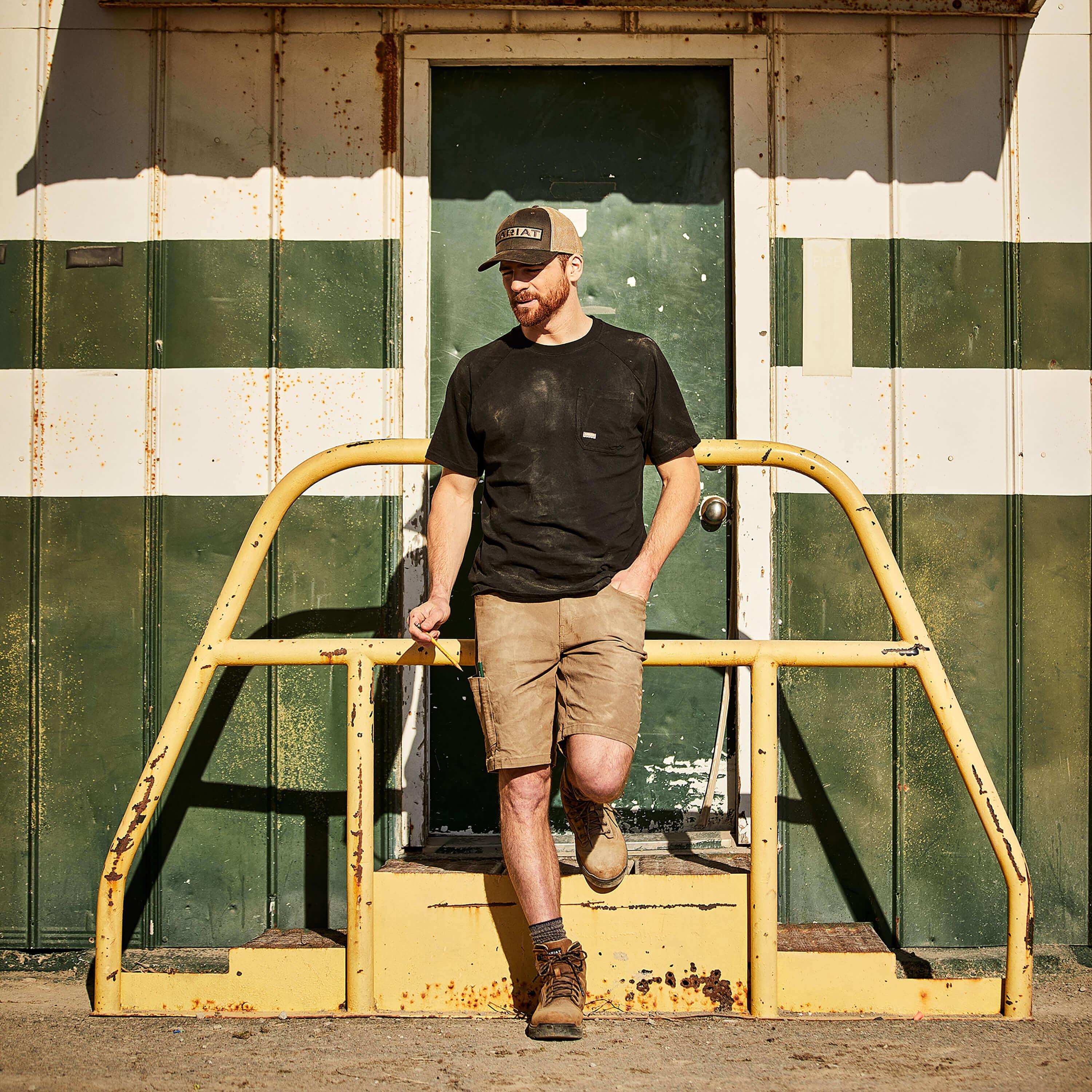 Premium Rebar Cotton Strong T-Shirt for Men - Durable & Comfortable Black Tee - Ideal for Workouts, Gym, and Casual Wear