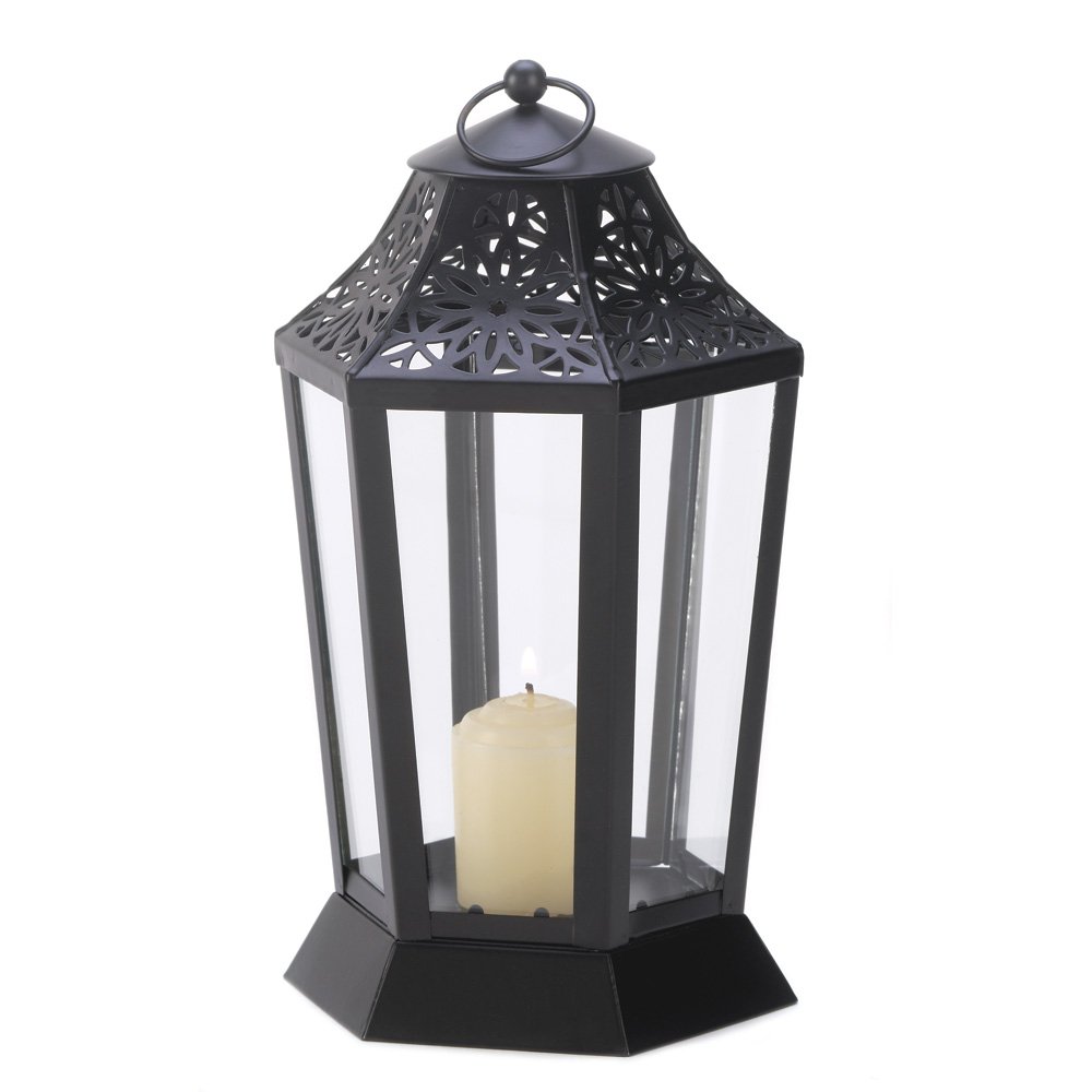15 Pack Wholesale Black Candle Lanterns for Wedding Centerpieces - Elegant Outdoor Garden Party Decor, Table Decorations for Anniversary, Birthday, Romantic Dinner & Home Decor