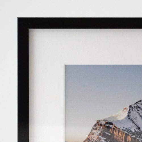 Frame It Easy 11 x 35 Gloss Black Metal Picture Frame - Premium Ashford Collection for Wall Art, Photos & Certificates | Perfect for Home, Office & Gallery Displays