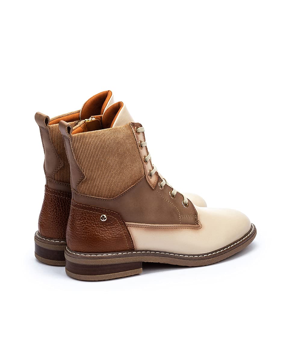 PIKOLINOS Women's Leather Flat Ankle Boots - Aldaya Style Comfortable Casual Shoes for Walking, Work & Everyday Wear