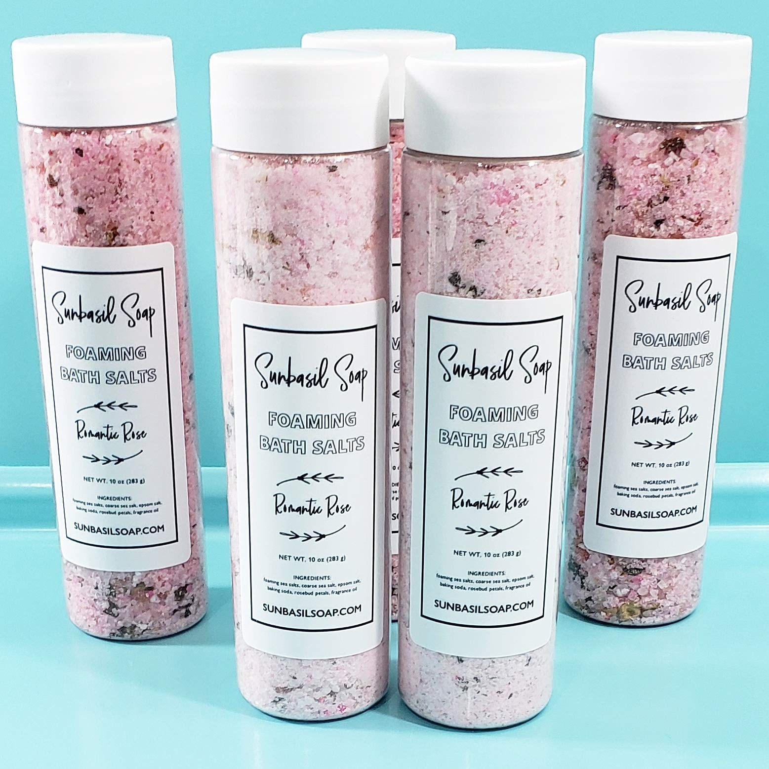 Luxury Rose Bath Salts - Relaxing Spa Gift Set for Women | Aromatherapy, Stress Relief & Self Care | Perfect for Valentine's Day, Mother's Day & Birthday Gifts