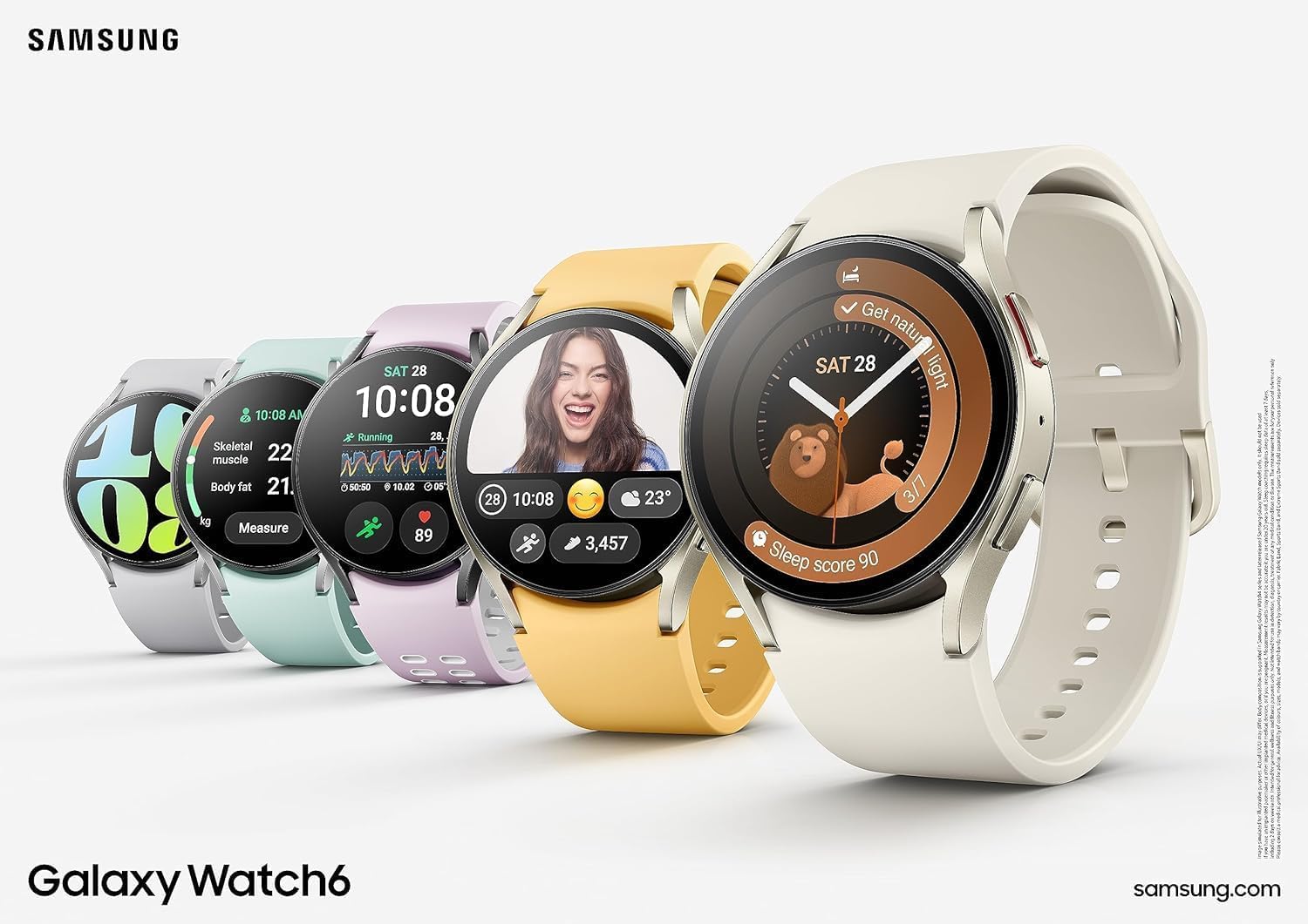 Samsung Galaxy Watch6 (40mm, Bluetooth) Smartwatch with GPS, Sleep Tracking, ECG, Heart Rate Monitor, Fall Detection, SOS, Fitness Tracker - Graphite (Renewed) - Perfect for Workouts, Running & Daily Health Monitoring