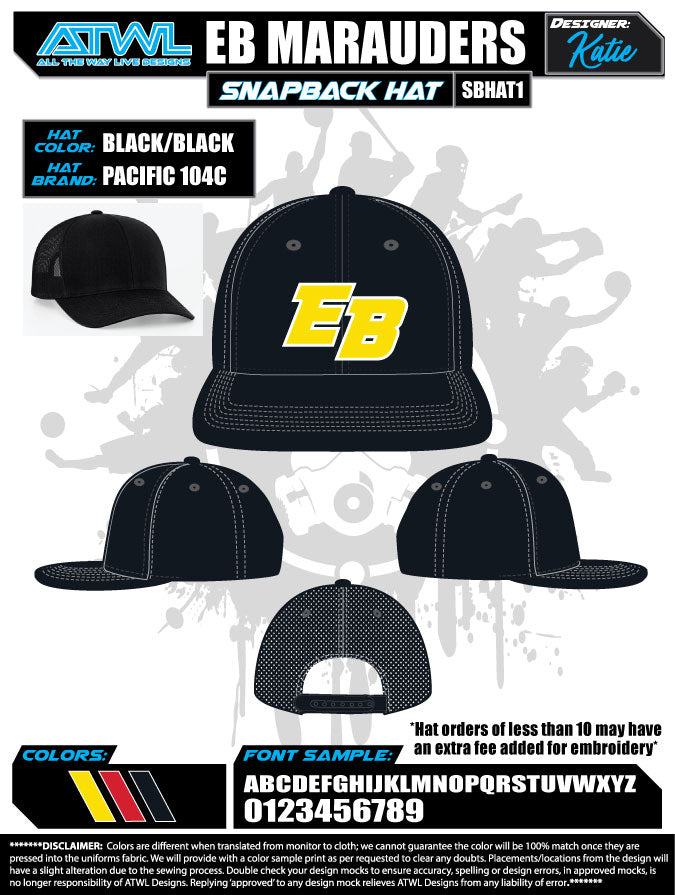 East Bay Fall League Baseball Caps for Men & Women - Adjustable Snapback Hats for Sports Fans, Outdoor Activities, and Casual Wear