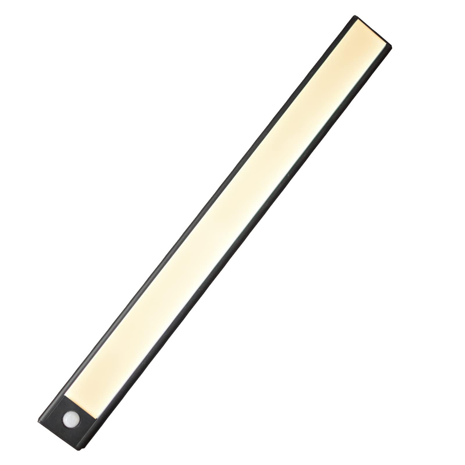 PRIWAS 80-LED Motion Sensor Closet Light - USB Rechargeable Under Cabinet Lighting for Kitchen, Wardrobe, Stairs, Hallway & Cupboard - Stick-On Night Lights for Home & Office Use