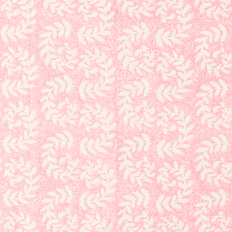 Handmade Ashdown Pink Block Printed Fabric - Perfect for Boho Home Decor, DIY Crafts & Fashion Accessories