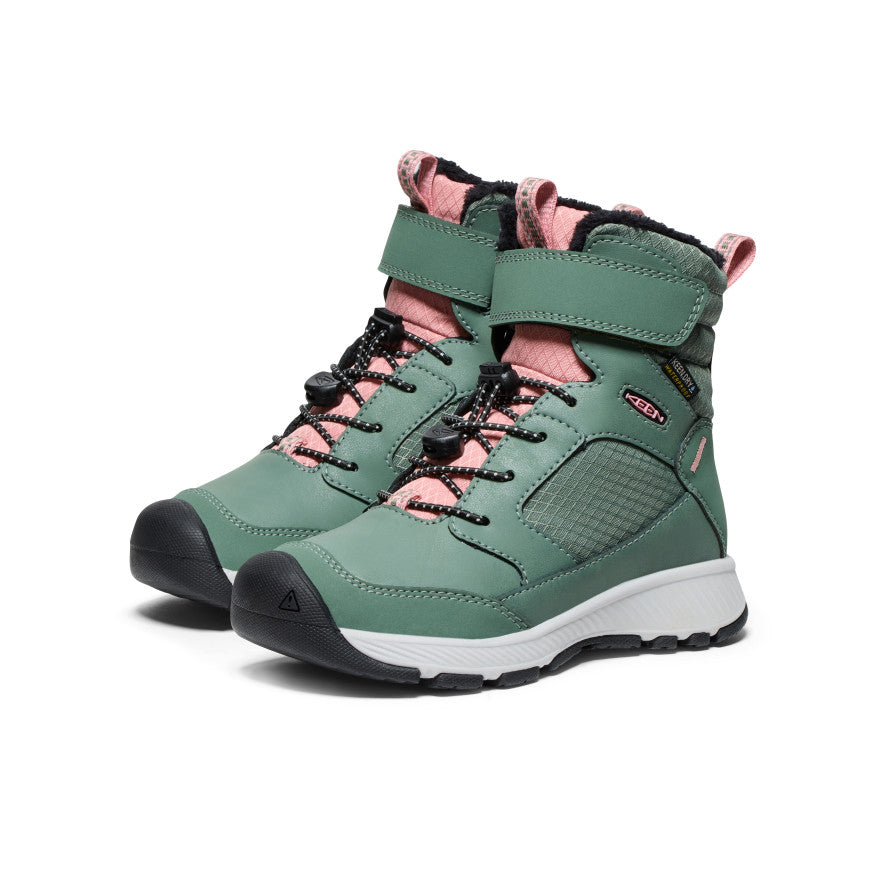 Waterproof Winter Boots for Toddlers & Kids - Dark Forest & Rose Elegance | Warm Snow Boots for Boys & Girls | Outdoor Play, Snow Day & Cold Weather