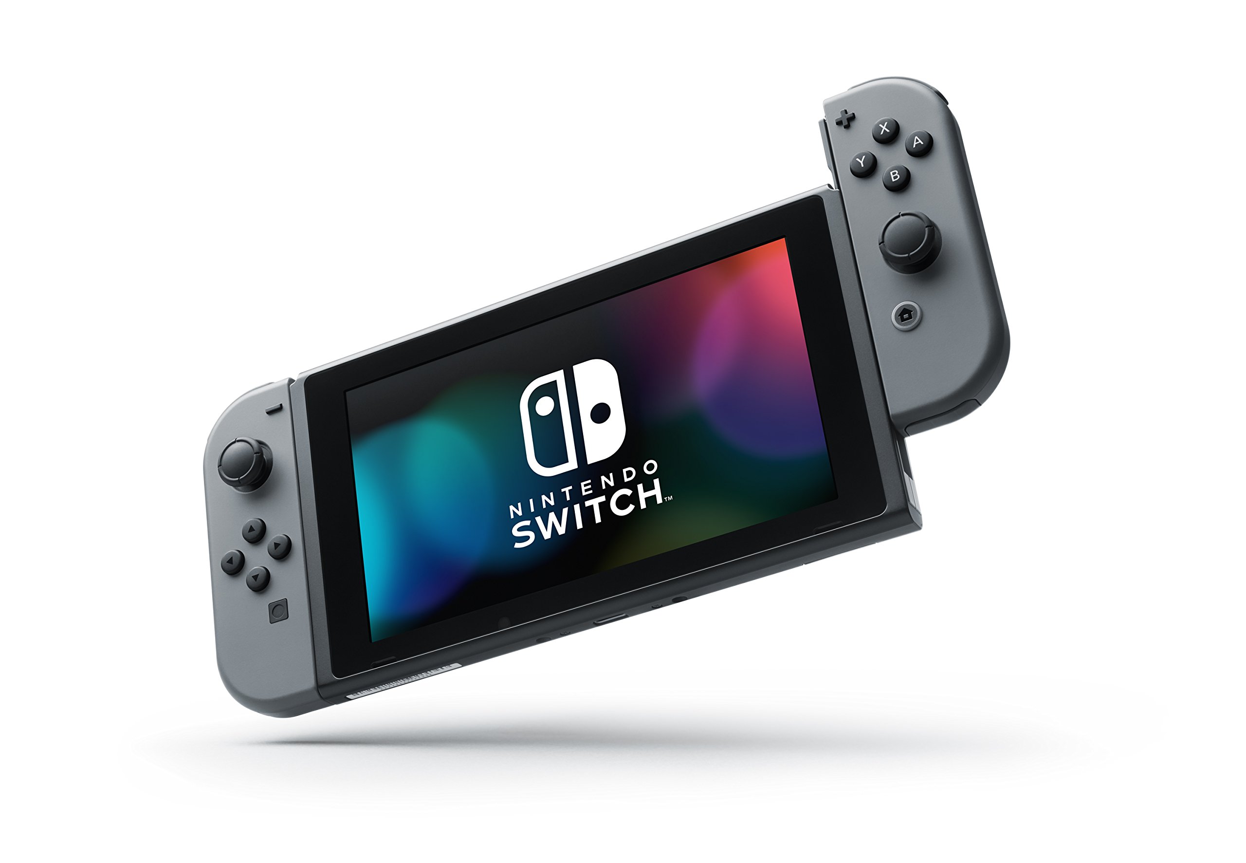 Nintendo Switch Console with Joy-Con (Gray) - Portable Gaming System for Home & Travel, Multiplayer Fun with Family & Friends