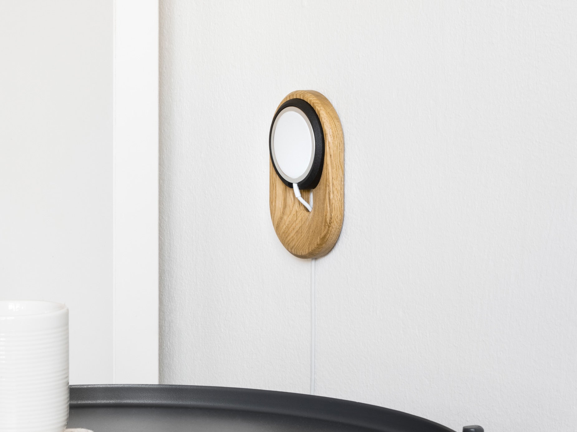Magnetic iPhone Wall Mount Holder - Strong MagSafe Compatible for iPhone 15/14/13/12 - Perfect for Home, Office & Car Use