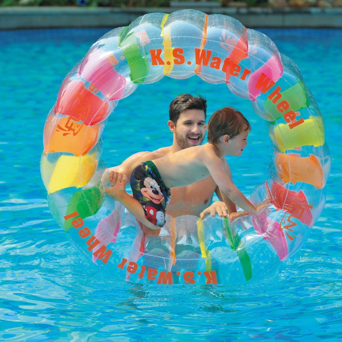 Jilong Giant Inflatable Water Wheel for Swimming Pools - 49.2