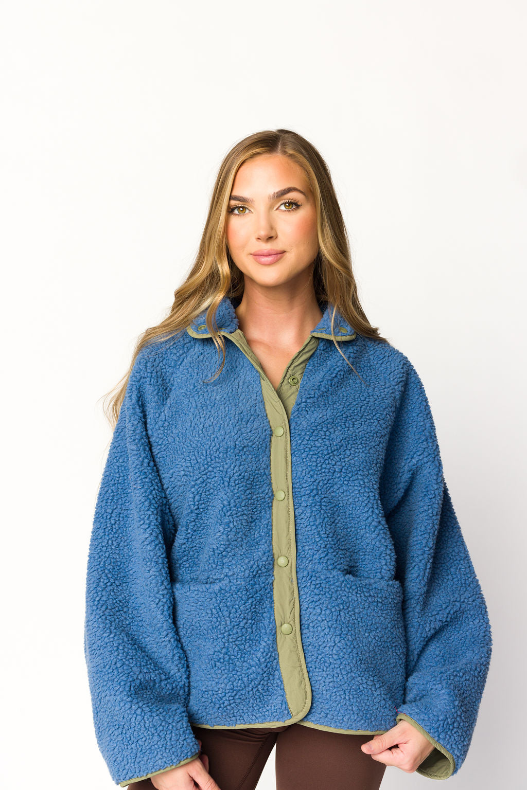 Skylar Reversible Jacket for Women - Lightweight Waterproof Windbreaker with Hood, Sea Blue & Navy - Perfect for Hiking, Travel & Outdoor Activities