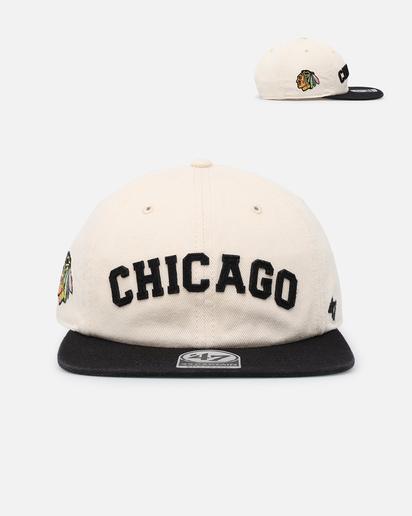Chicago Blackhawks 'Legacy 47 Captain RL' Snapback Hat - Vintage Adjustable Baseball Cap for Men & Women - Perfect for Sports Games, Streetwear Fashion & Casual Outfits