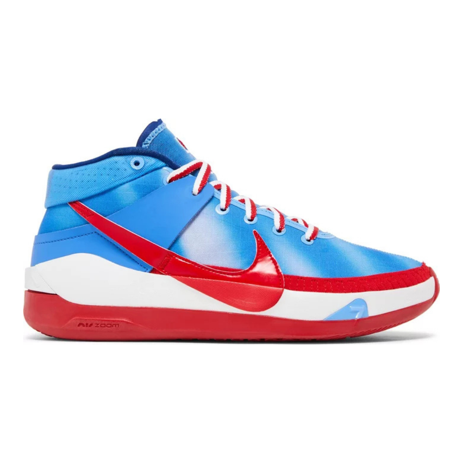 Nike KD 13 Basketball Shoes - University Blue, White & Red Colorway - High-Performance Court Sneakers for Men | Perfect for NBA Games, Training & Streetwear Fashion