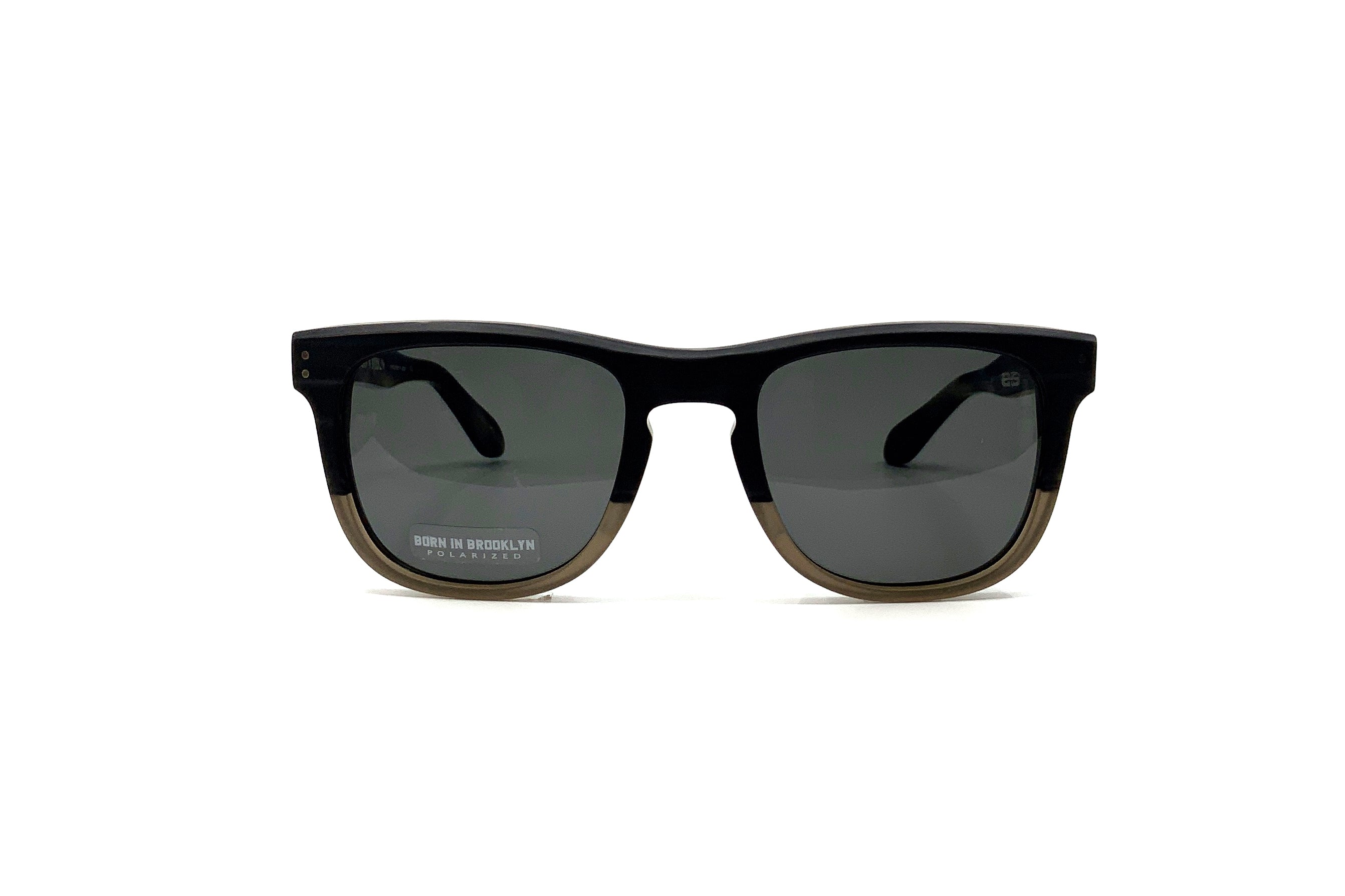 Born in Brooklyn Bushwick Black Horn Gradient Sunglasses - Stylish & Trendy Shades for Men & Women - Perfect for Outdoor Activities, Beach, and Fashion
