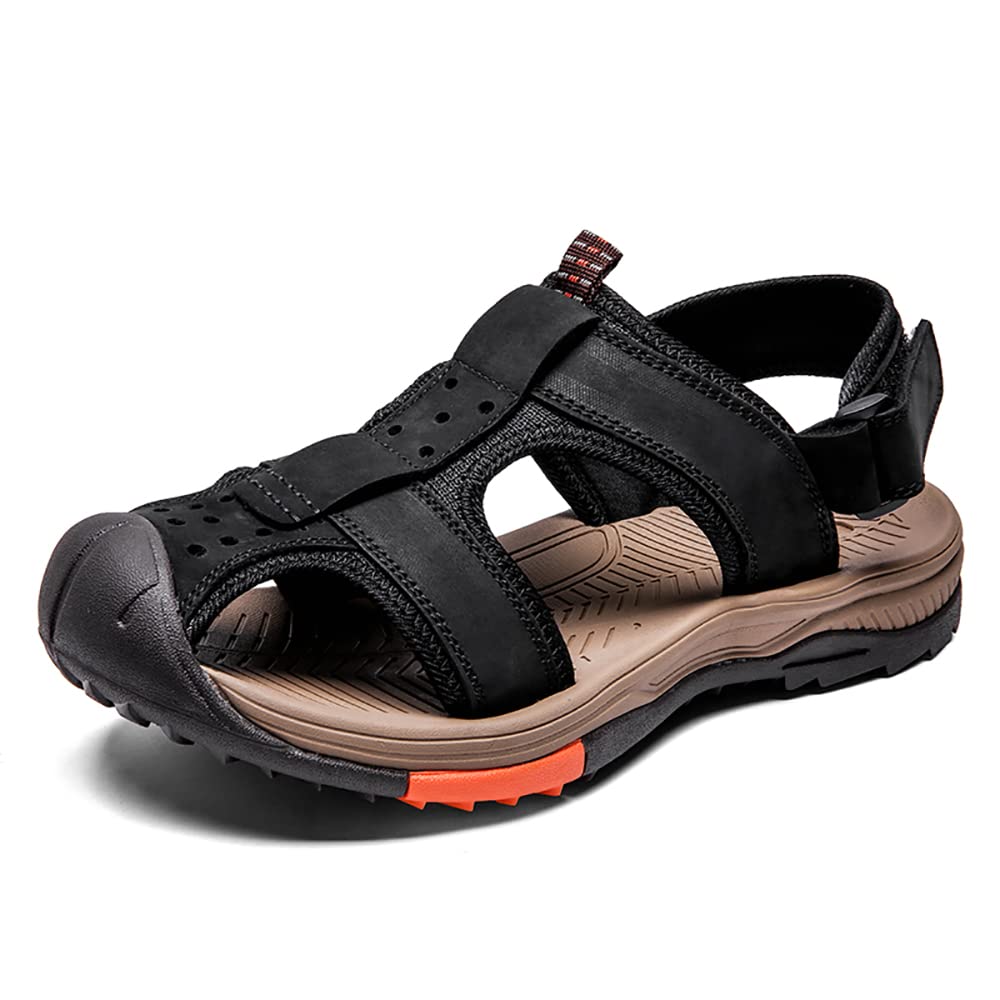 Men's Closed Toe Hiking Sandals - Waterproof Athletic Sports Shoes for Outdoor Walking, Beach, Summer Activities | Perfect for Trail Running, Water Sports & Travel Adventures