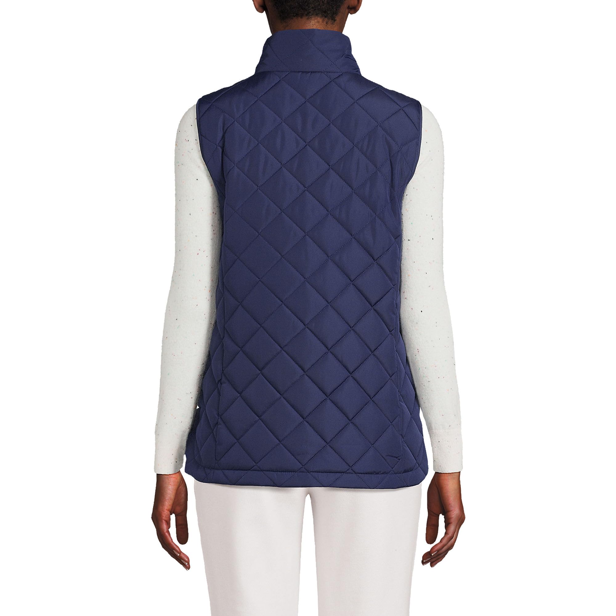 Lands' End Women's FeatherFree Insulated Vest - Lightweight Warm Winter Puffer Vest for Outdoor Activities, Hiking & Casual Wear