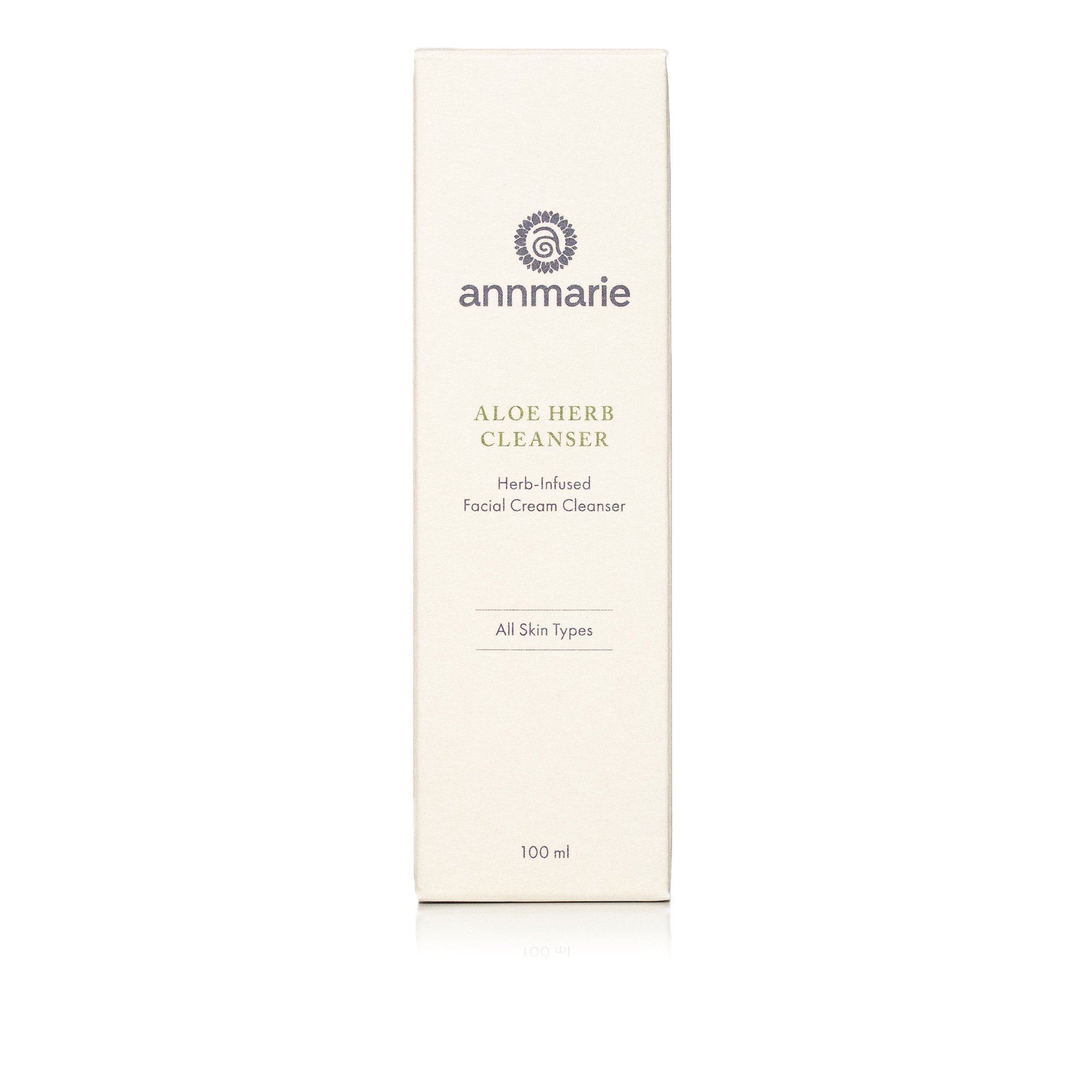 Annmarie Skin Care Aloe-Herb Facial Cleanser - 100ml Organic Face Wash for Sensitive Skin | Gentle Daily Cleansing for Dry, Oily & Acne-Prone Skin | Vegan & Cruelty-Free Skincare