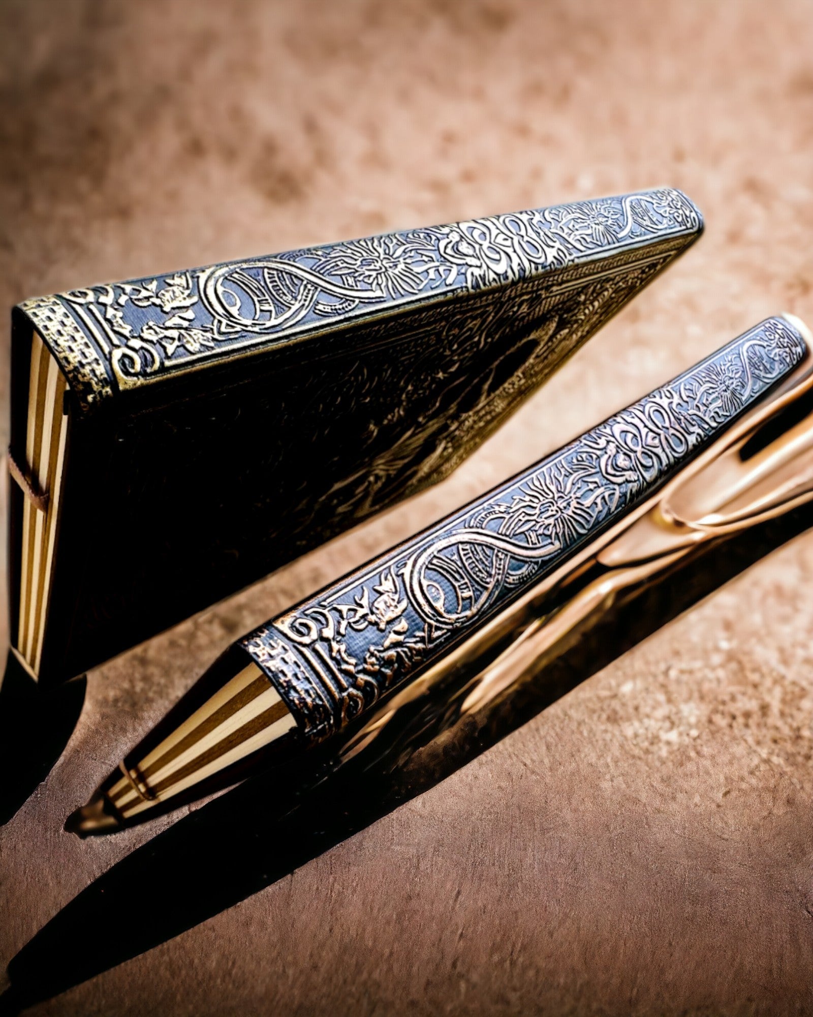 Magic Notebook & Divine Bull Notepad - Elegant Personalized Engraved Stationery for Journaling, Note Taking & Gift Giving