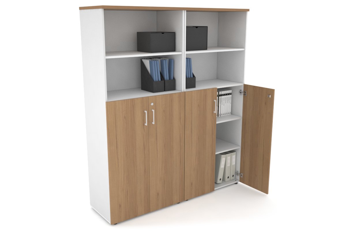 Large Storage Cabinet with Medium Doors - 1600W x 1870H x 450D - Heavy Duty Uniform Organizer for Home, Office, or Retail Storage - Perfect for Clothes, Documents, and Supplies