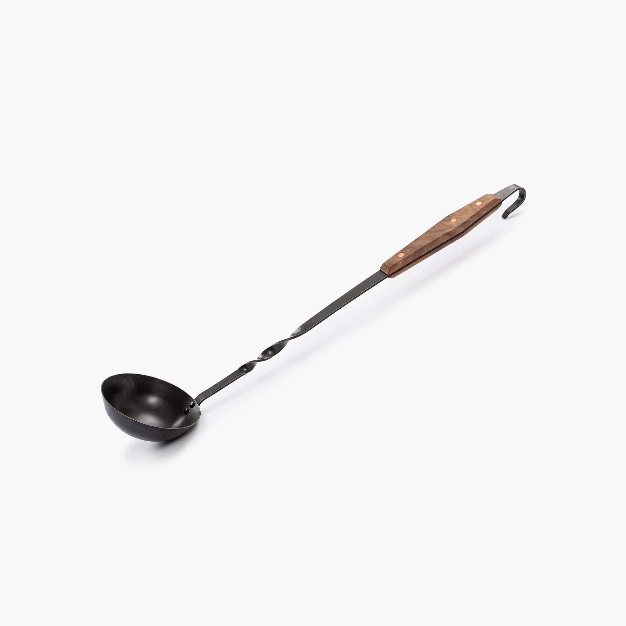 Premium Stainless Steel Cowboy Grill Ladle - Heavy Duty BBQ Cooking Utensil for Grilling, Camping & Outdoor Cooking - Perfect for Steak, Burgers & More