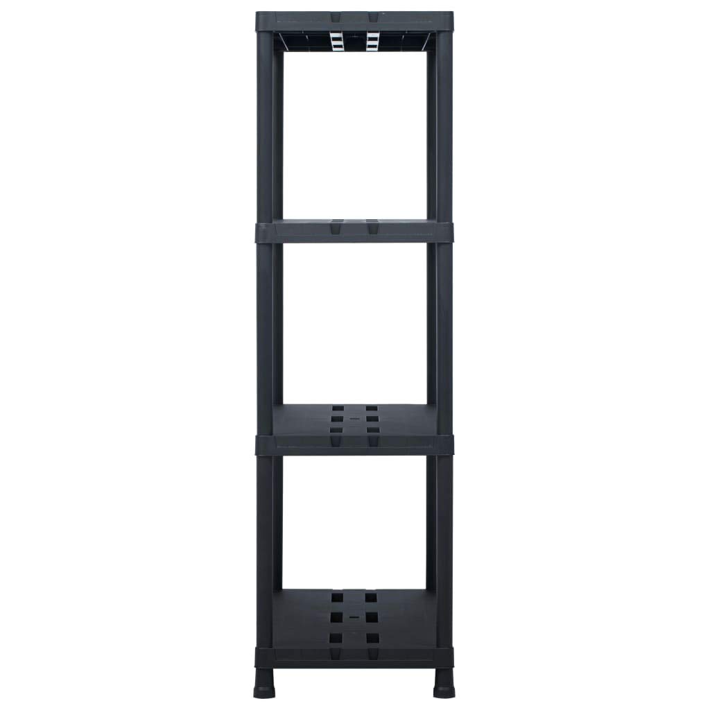 CHARMMA Heavy Duty 2-Pack Plastic Storage Shelf Racks - 485 lb Capacity, 35.4