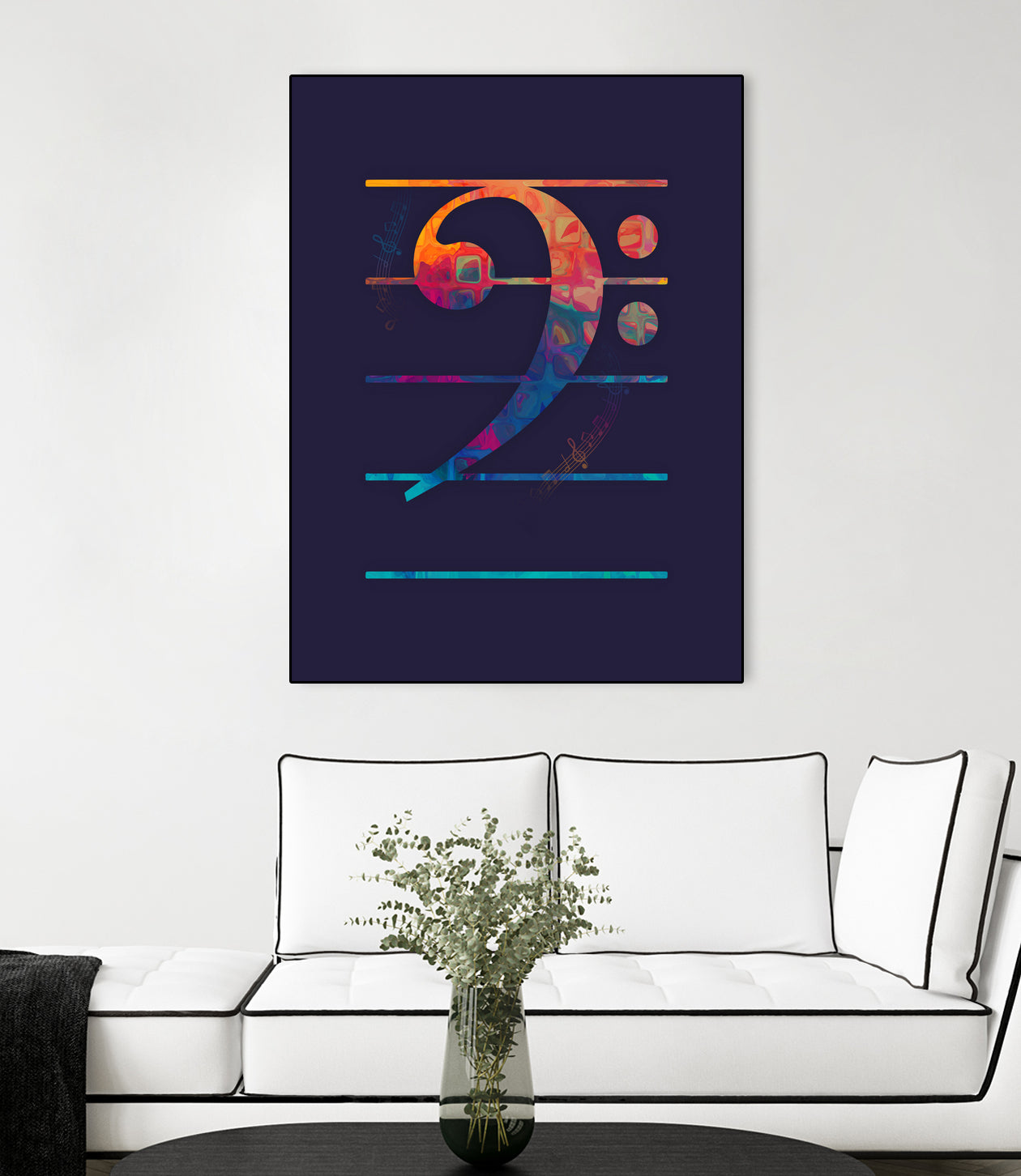 Bass Clef Color - Vibrant Musical Note Stickers for Sheet Music & Instruments | Perfect for Music Teachers, Students & DIY Craft Projects