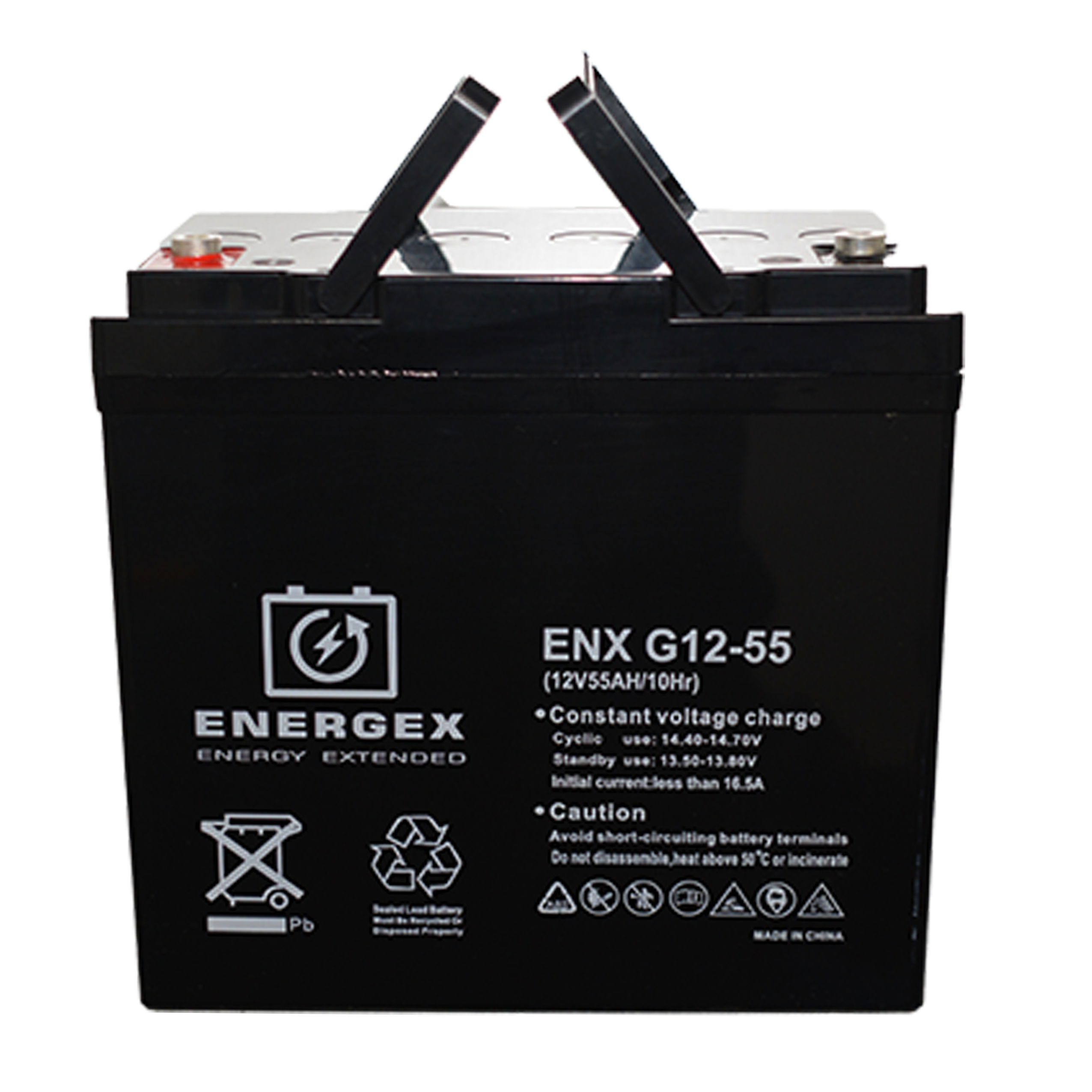 Energex 12V 55Ah GEL Deep Cycle Battery - Rechargeable Solar, RV, Marine, Golf Cart & Off-Grid Power Supply - Perfect for Boats, Camping & Backup Energy Storage