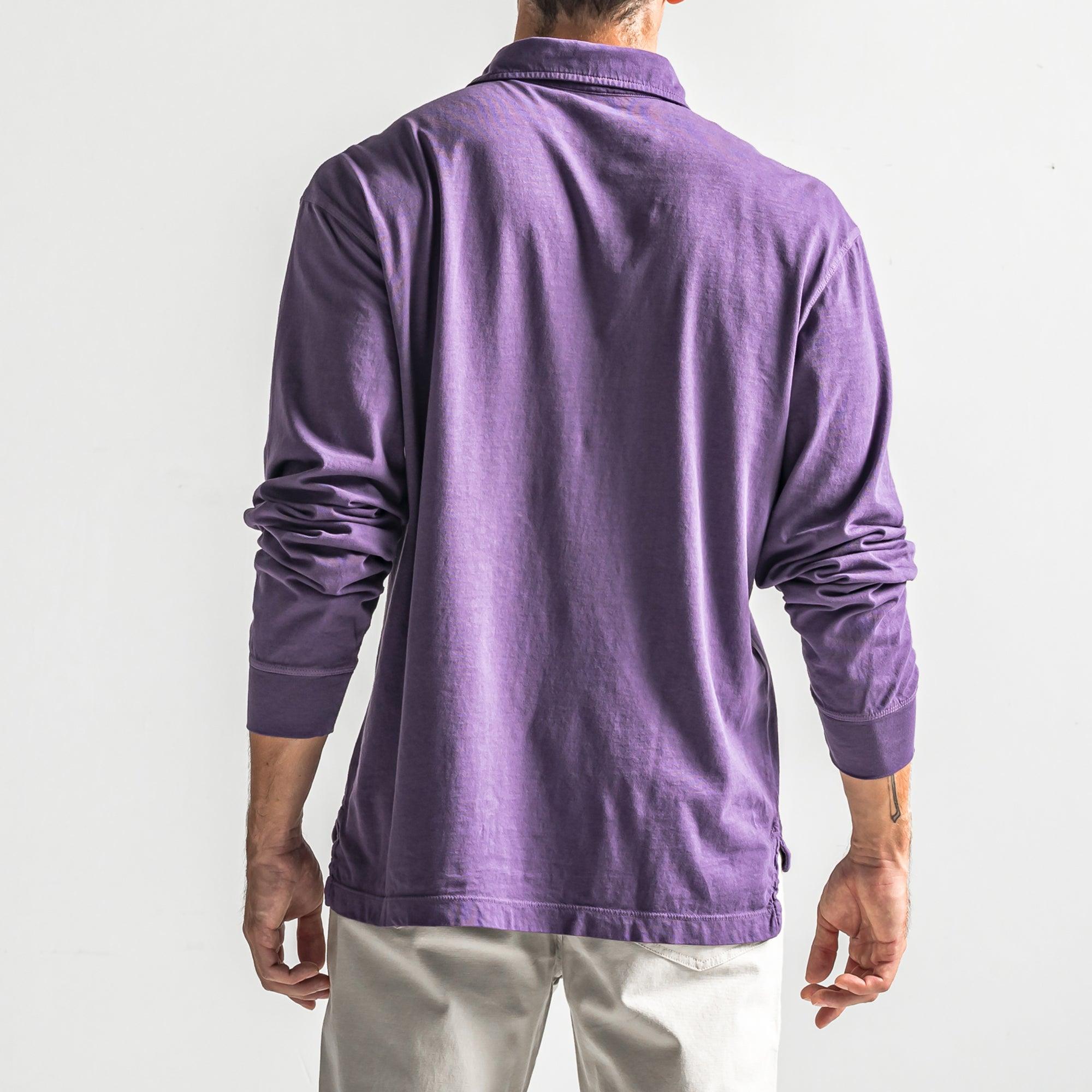 Perry Men's Long Sleeve Polo Shirt - Soft Cotton Casual Button Down Shirt with Classic Fit - Perfect for Office, Business Casual & Outdoor Activities