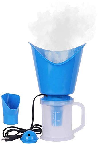 Mishrit 3-in-1 Face, Nose & Cough Steamer - Plastic Steam Vaporizer with Nozzle Inhaler, Facial Sauna & Steamer Machine for Adults & Kids - Perfect for Cold Relief, Sinus Congestion & Skincare at Home (Multicolor)