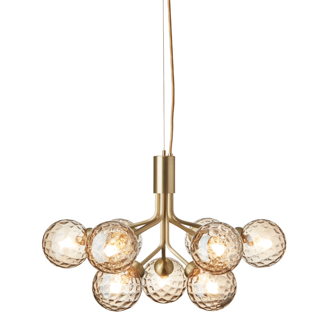 Apiales 9-Light Crystal Chandelier - Elegant Modern Ceiling Light Fixture for Dining Room, Bedroom, Living Room & Foyer Decor