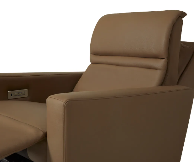 Triple Power Swivel Glider Recliner with Headrest & Lumbar Support - Modern Comfort Chair for Living Room, Nursery, and Home Theater Relaxation