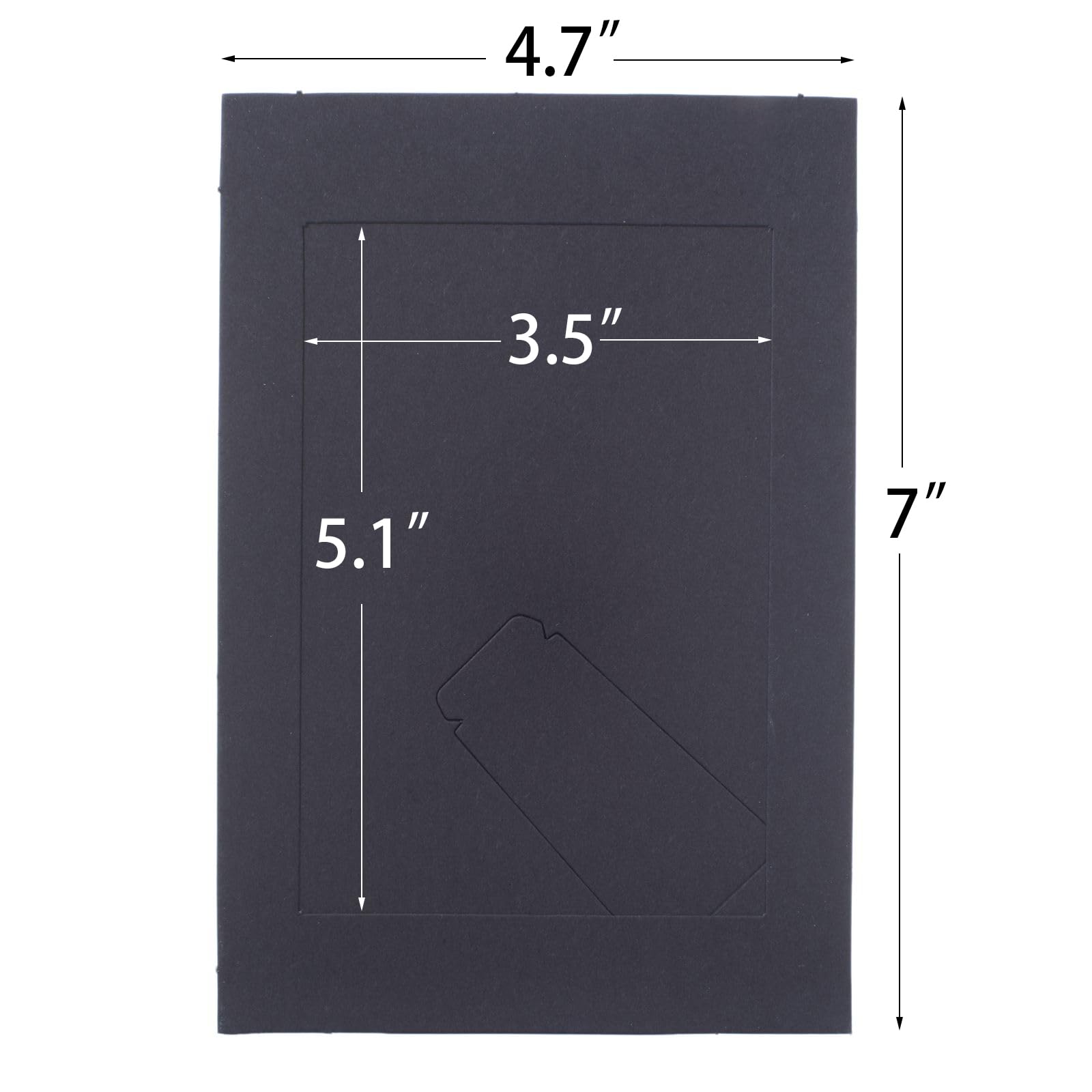 4x6 Cardboard Photo Frames - 50 Pack Black for DIY, Weddings & Classrooms
