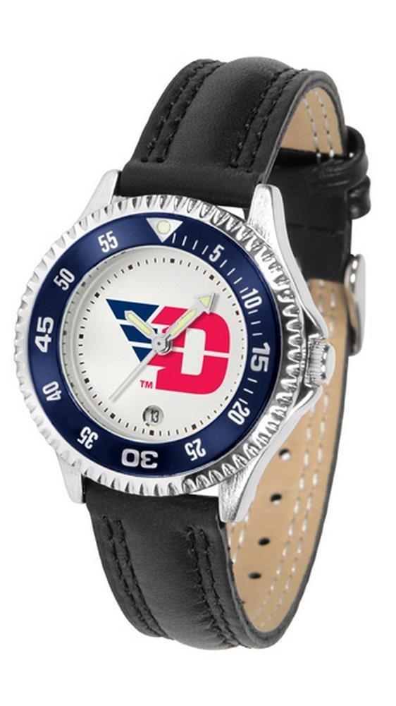 SunTime University of Dayton Flyers Women's Leather Band Sport Watch - Waterproof Casual Athletic Watch for Women, Perfect for Sports, Workouts and Everyday Wear