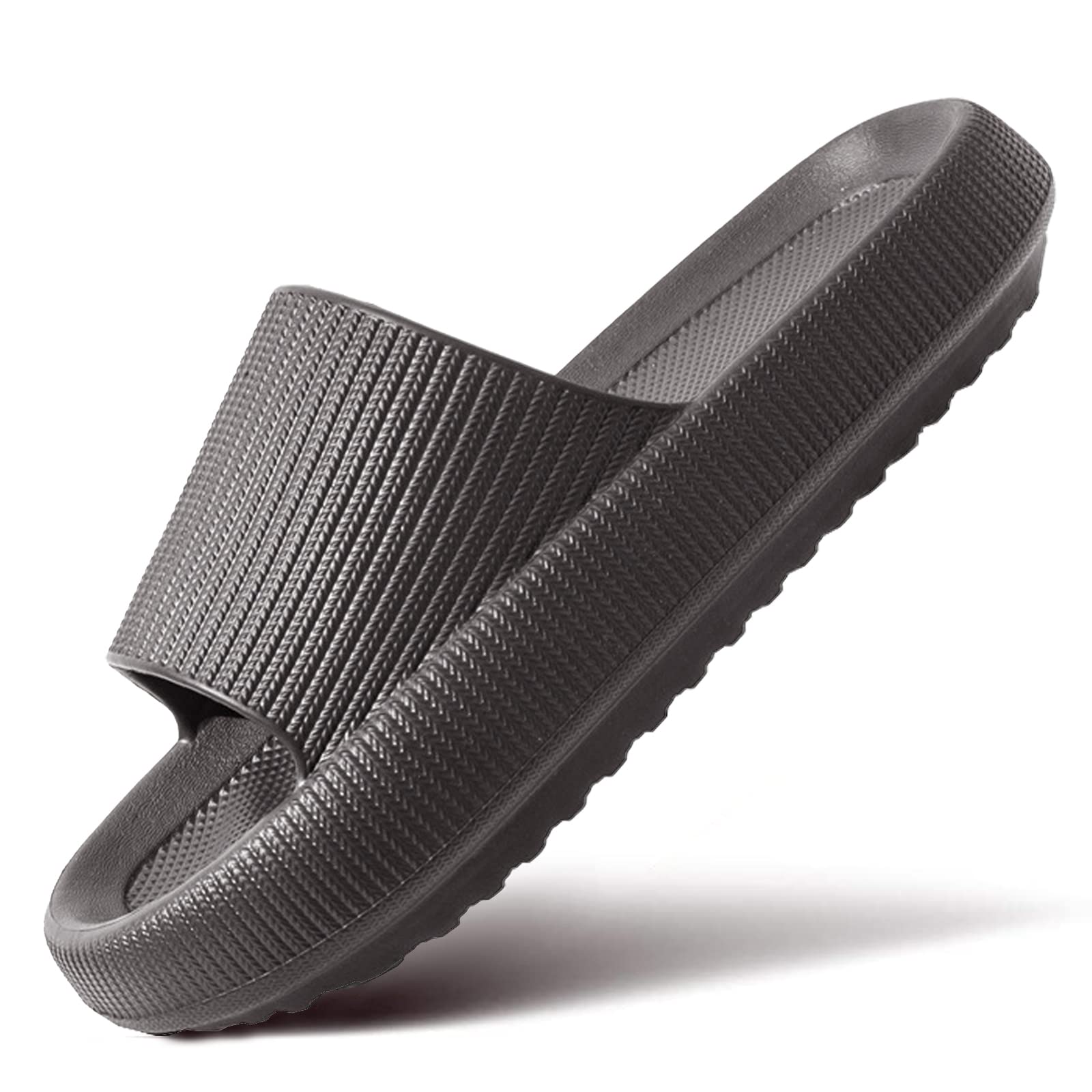 Miscloder Cloud Slippers for Women and Men - Ultra Soft Pillow House Slippers with Non-Slip Thick Sole | Comfortable Shower Slides & Bathroom Sandals | Perfect for Indoor, Spa, and Relaxation at Home
