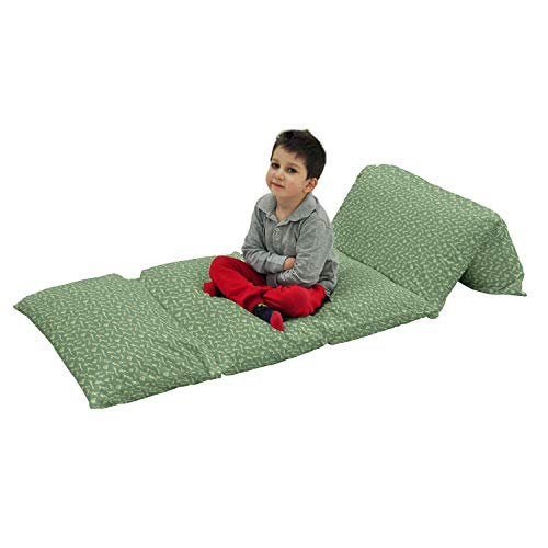 Ambesonne Oriental Green Floor Pillow Lounger Cover - Vintage Retro Calligraphic Alphabet Print, 88