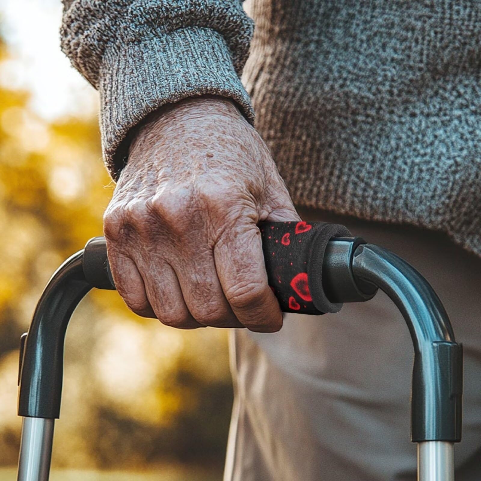**Soft Cushioned Walker Handle Covers – Universal Padded Hand Grips for Mobility Aids – Comfortable & Non-Slip Support for Seniors & Rehab Patients – Perfect for Walkers, Rollators & Canes**    *(Use Cases: Ideal for elderly care, post-surgery recovery, arthritis relief, and daily mobility assistance.)*