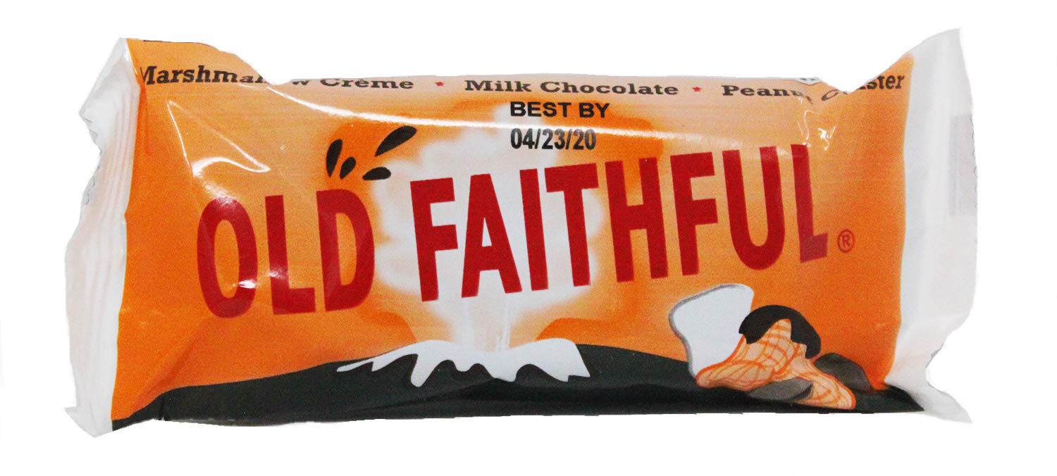 Old Faithful 18ct Peanut Clusters Milk Chocolate Candy Bars with Vanilla Marshmallow Creme Center - Perfect for Gifts, Parties & Sweet Cravings
