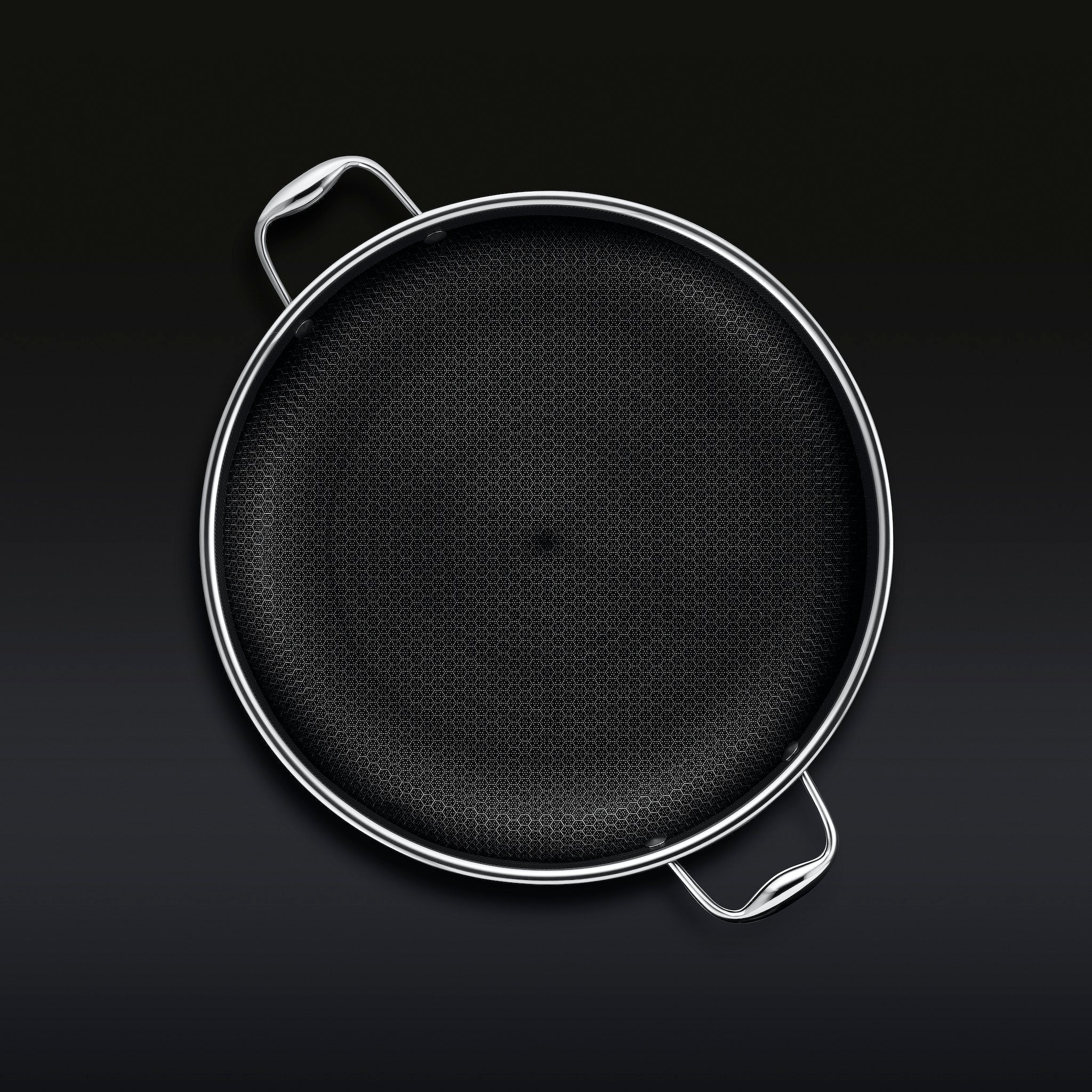35 cm Hybrid Wok with Lid - Non-Stick Carbon Steel Stir Fry Pan for Gas & Induction - Perfect for Asian Cooking, Stir Frying, Deep Frying & Sauteing