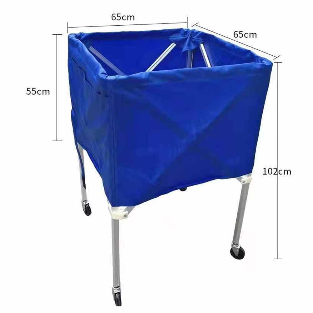 Aluminum Alloy Collapsible Basketball Storage Rack - Portable Sports Equipment Organizer for Basketball, Football, Volleyball - Red (65x55x102cm) | Perfect for Gym, Garage, Playroom & Sports Court Organization