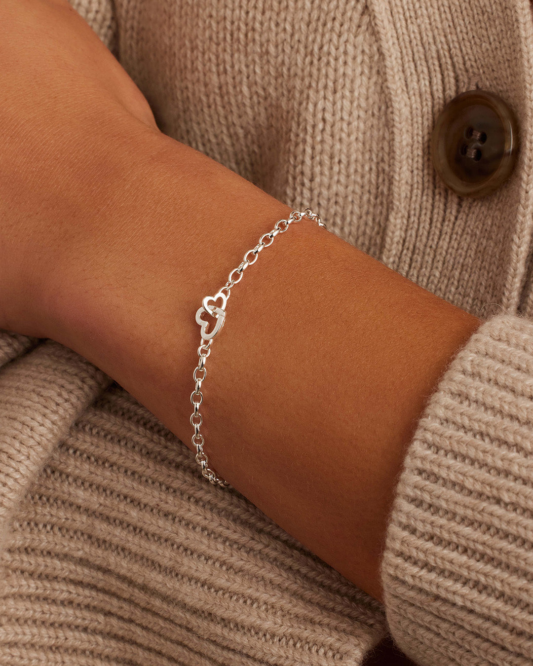 Parker Heart Mini Bracelet for Women - Dainty Gold Plated Charm Bracelet with Adjustable Chain - Perfect for Valentine's Day, Anniversary & Everyday Wear