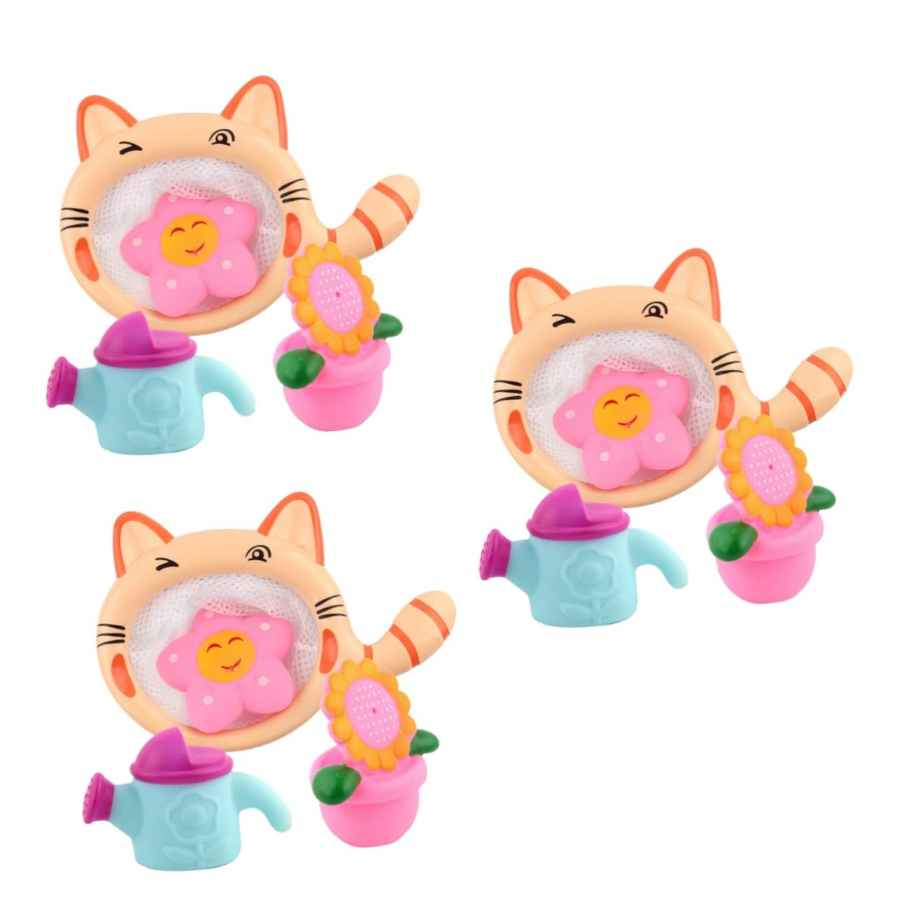 VICASKY 12 Pcs Cute Kitten & Sea Animal Bath Toys Set - Non-Toxic Bathtub Toys for Toddlers & Kids - Fun Bath Time Play for Baby Boys & Girls - Perfect for Sensory Play & Early Learning Development
