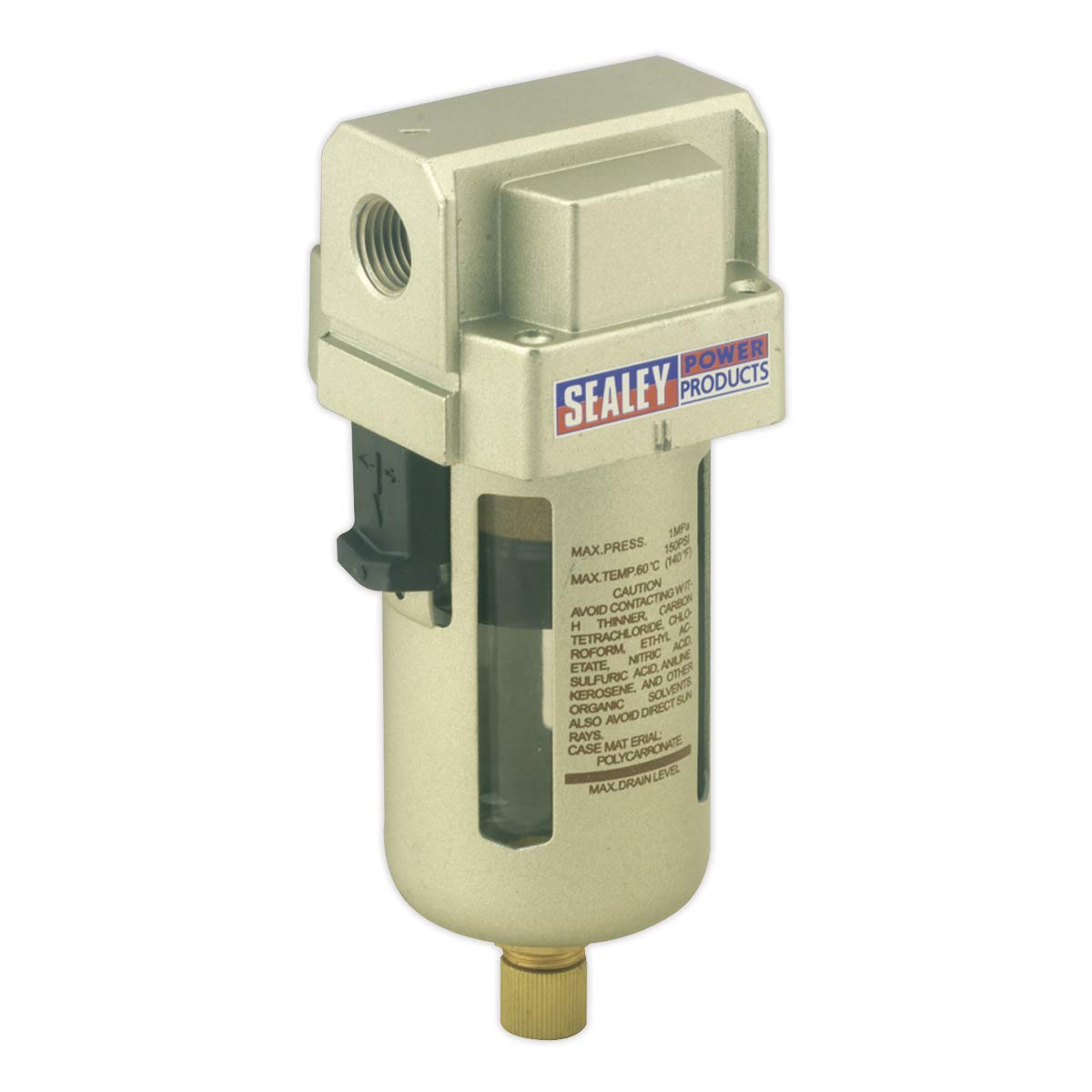 Sealey SA106F High Performance Air Filter - 53CFM Max Airflow, Silver Finish | Ideal for HVAC Systems, Automotive & Industrial Applications