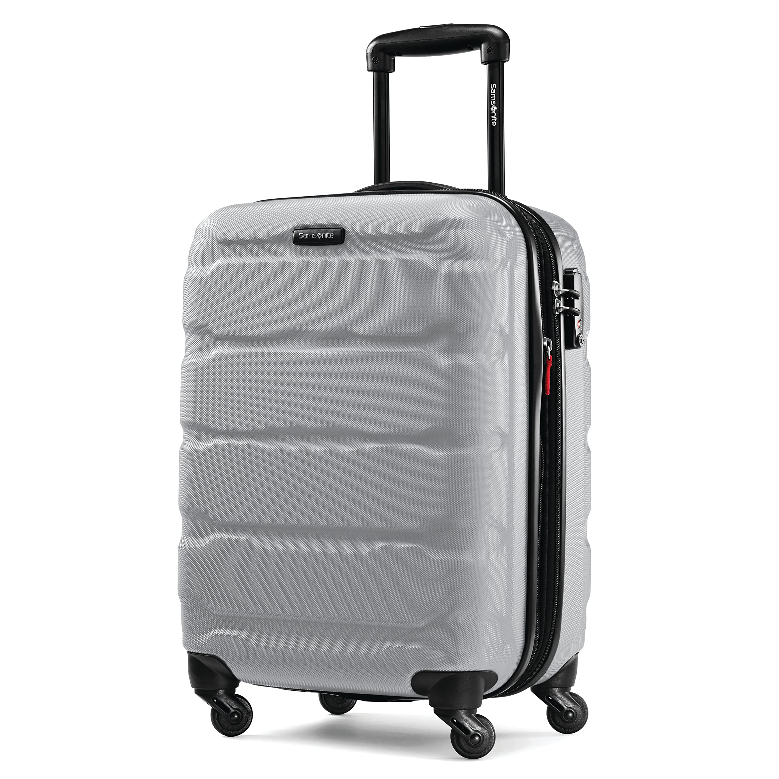 Samsonite Omni PC Hardside Expandable Spinner Wheel Carry-On Luggage 20-Inch, Silver - Perfect for Air Travel & Business Trips