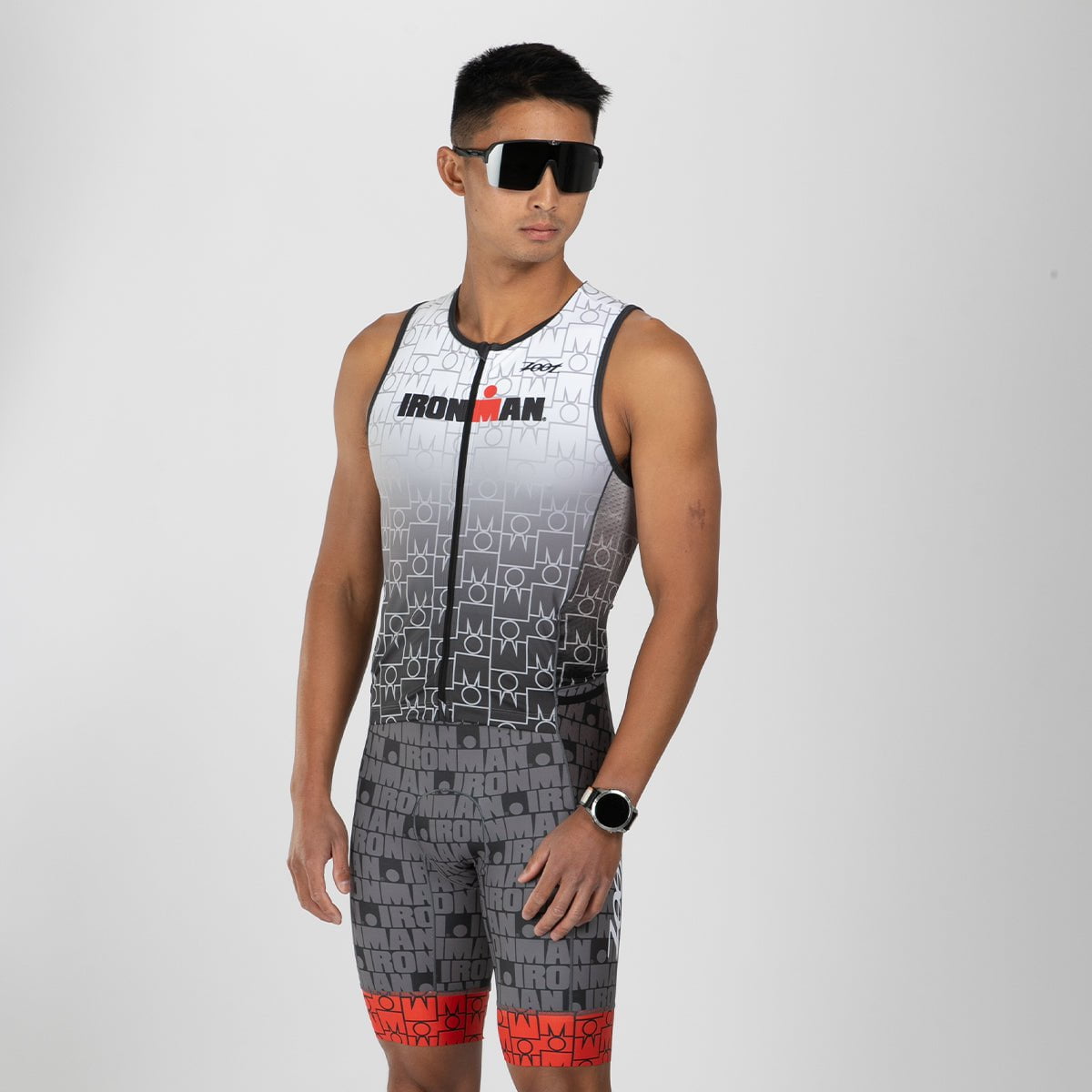 Men's Limited Edition Tri Aero Sleeves FZ Racesuit - IM Endurance Cycling Suit for Triathlon & Road Racing | Lightweight & Breathable Performance Gear