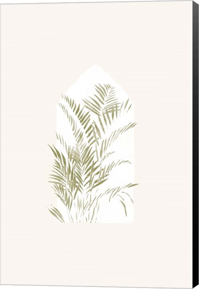 Yuyu Pont Tropical Window 1 Canvas Wall Art - 8x12 Inches Museum Wrapped with Black Edges - Perfect for Living Room, Bedroom & Office Decor