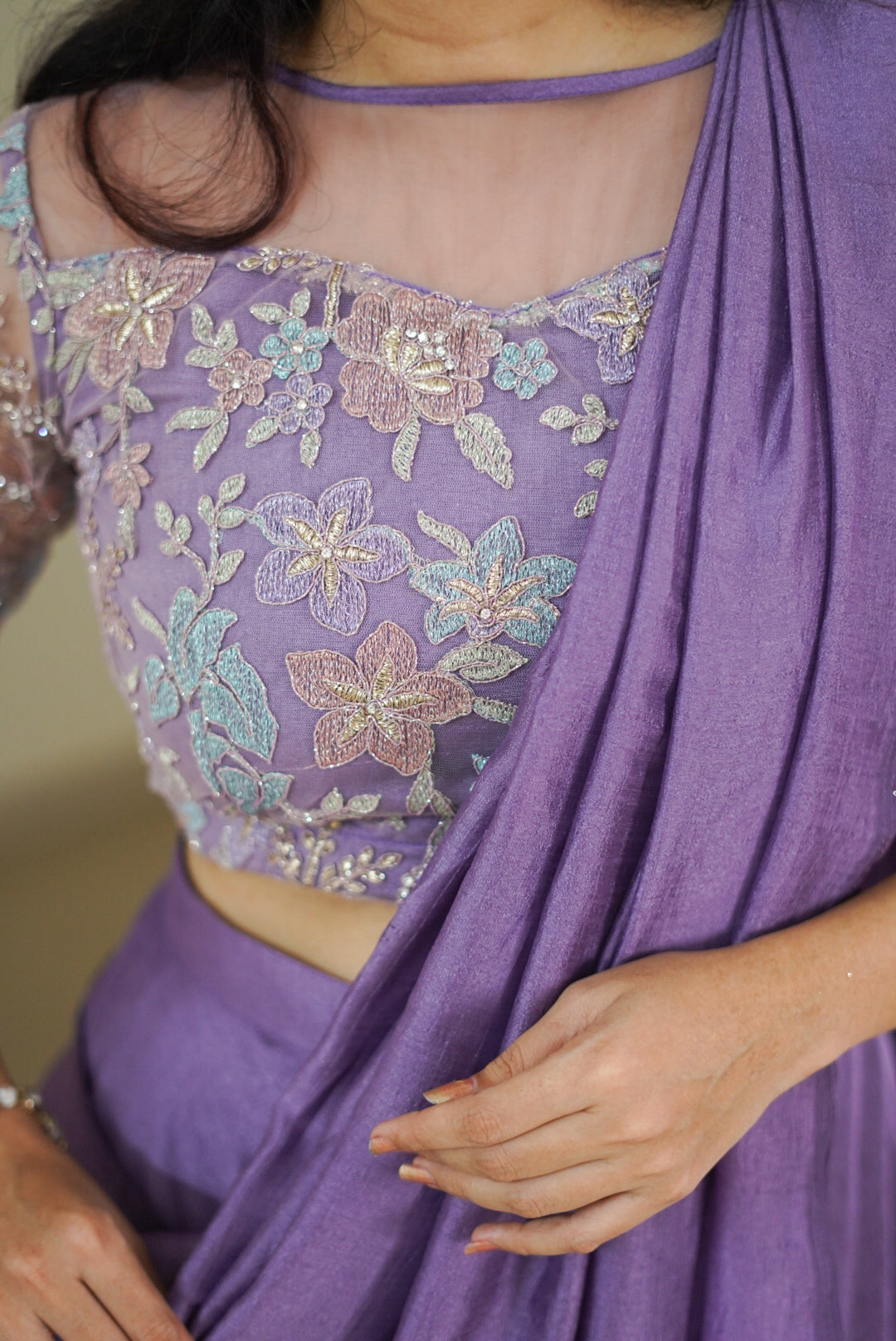 DD583 Keerthi Designer Drape Wear - Elegant Indian Saree for Weddings, Parties & Special Occasions