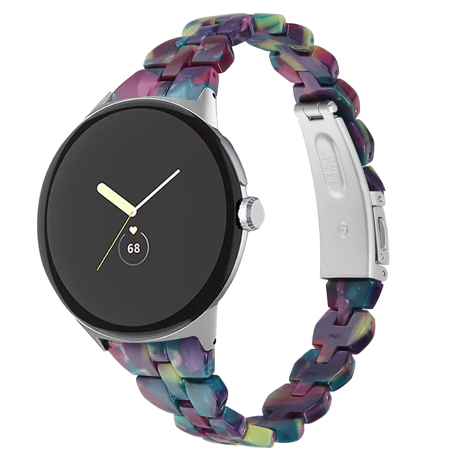 FitTurn Compatible Google Pixel Watch Band - Lightweight Resin Replacement Strap for Pixel Watch (Men & Women) | Perfect for Workouts, Swimming & Everyday Wear