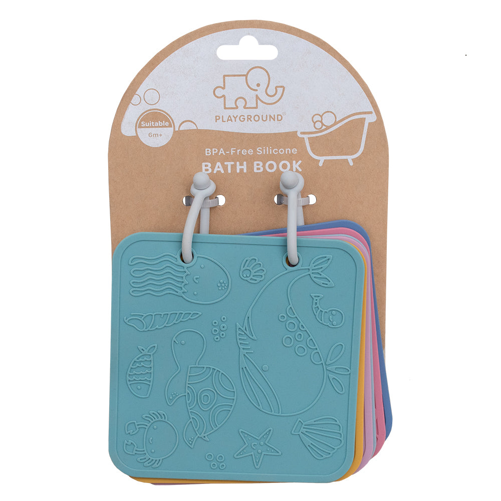 Waterproof Silicone Baby Bath Book - Soft Sensory Toy for Toddlers & Infants - Safe Non-Toxic Teething Book for Bathtime, Playtime & Learning